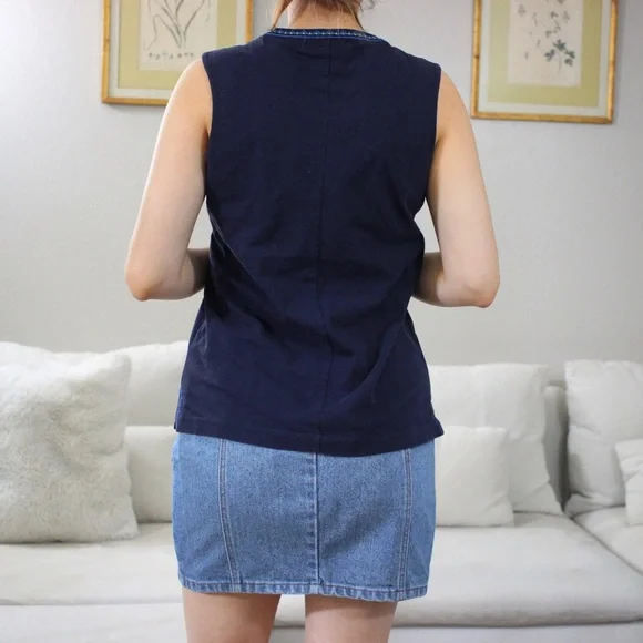 J.Crew Embroidered Tank Top Blouse - Picture 4 of 6